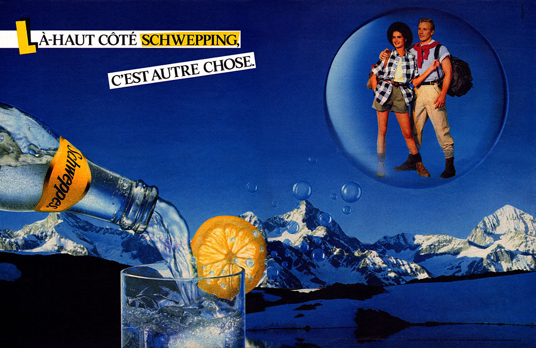 Publicité Schweppes 1984