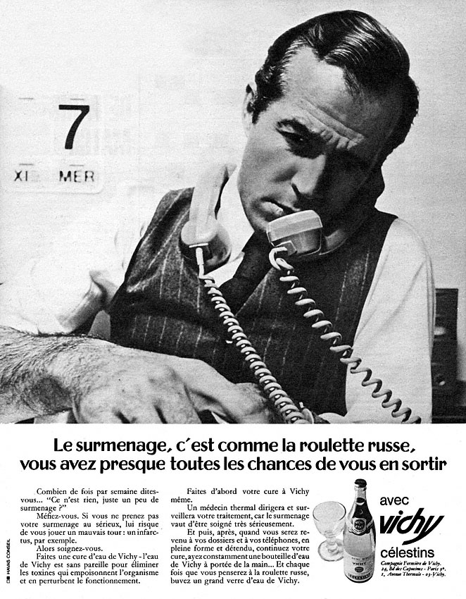 Publicité Vichy 1970