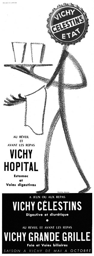 Publicité Vichy 1954