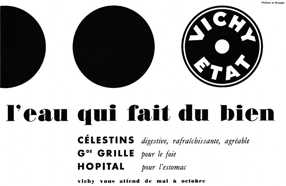 Publicité Vichy 1958