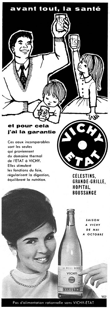 Publicité Vichy 1960