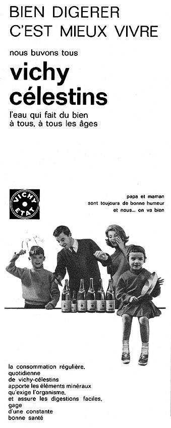 Publicité Vichy 1962