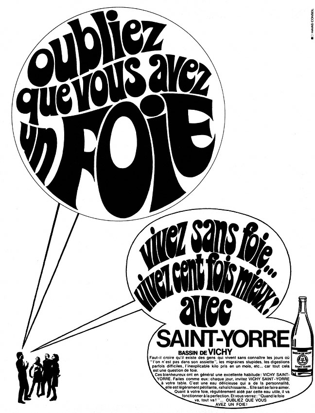 Publicité Vichy 1967