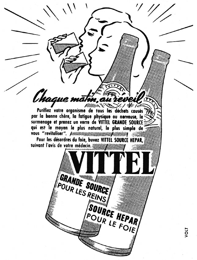 Publicité Vittel 1952