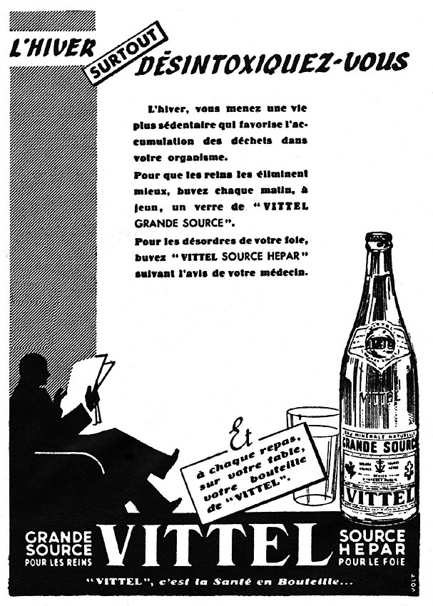 Publicité Vittel 1953