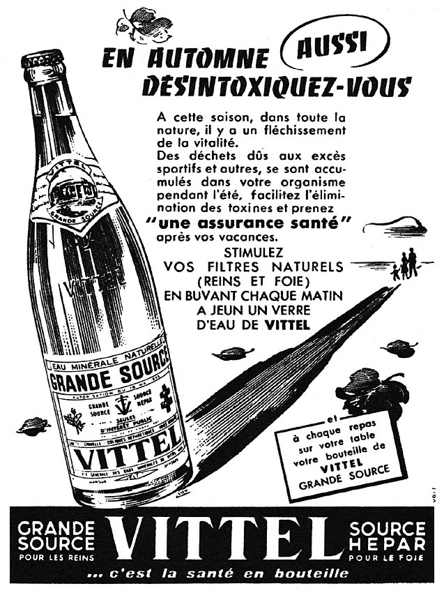 Publicité Vittel 1953