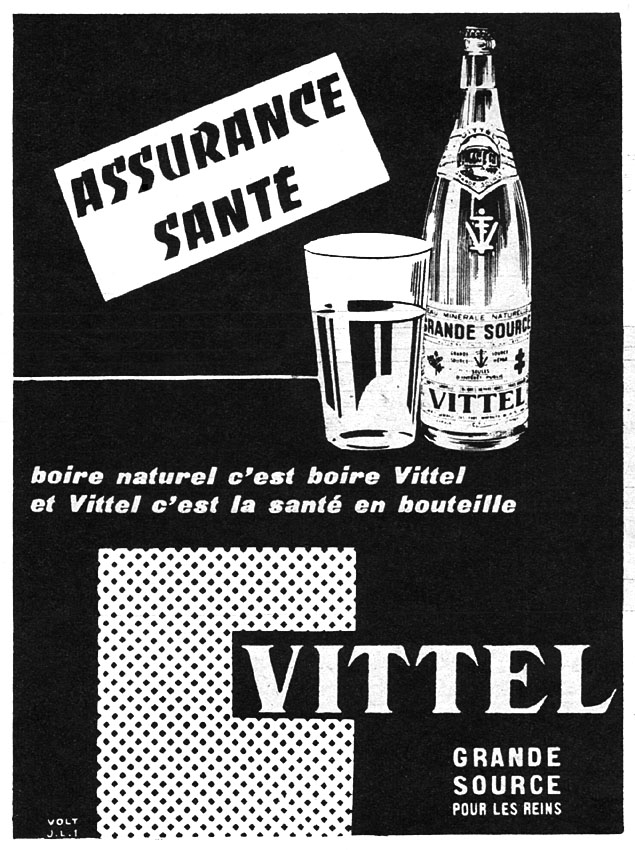 Publicité Vittel 1954