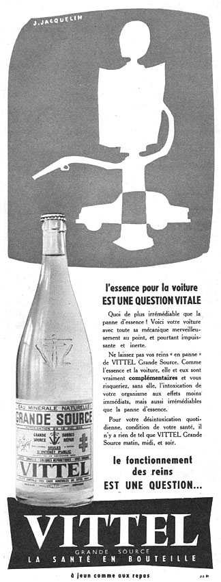 Publicité Vittel 1957