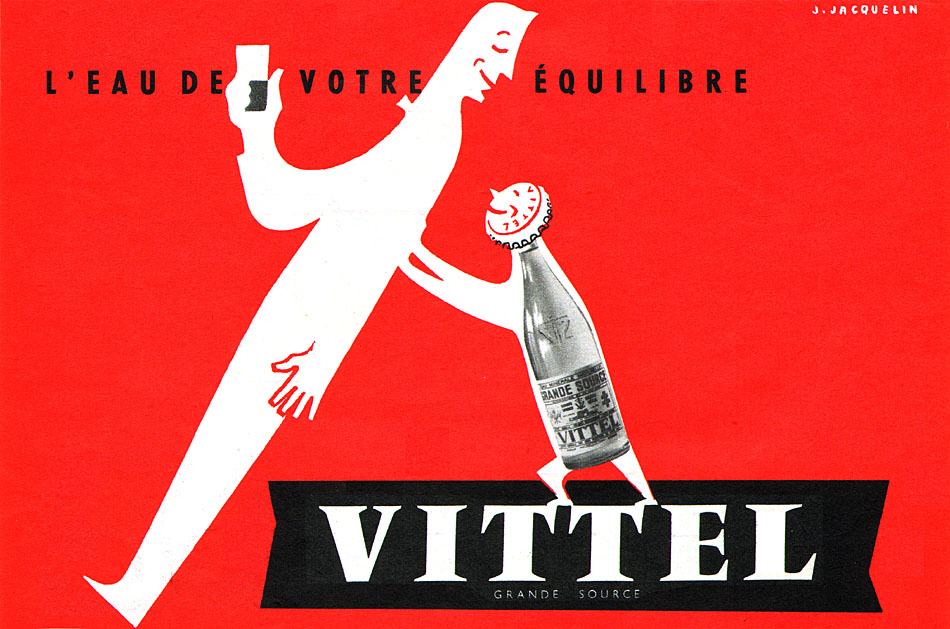 Publicité Vittel 1957