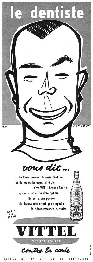 Publicité Vittel 1958