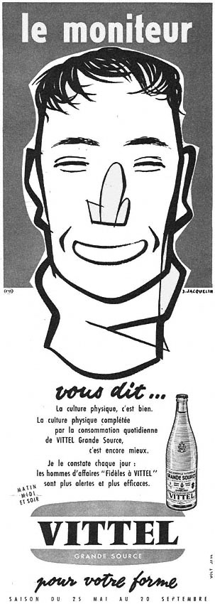 Publicité Vittel 1958