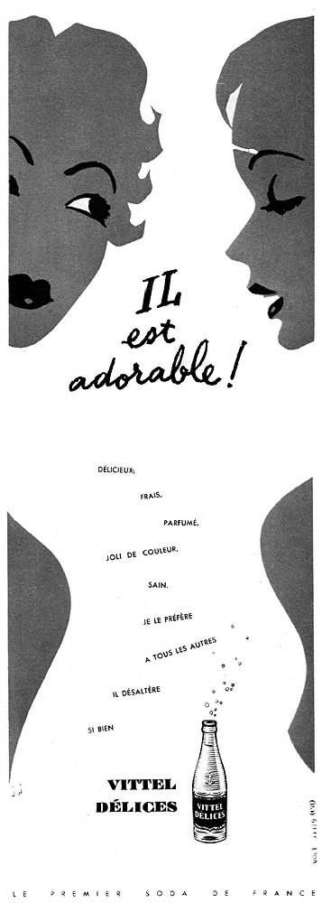 Publicité Vittel 1958