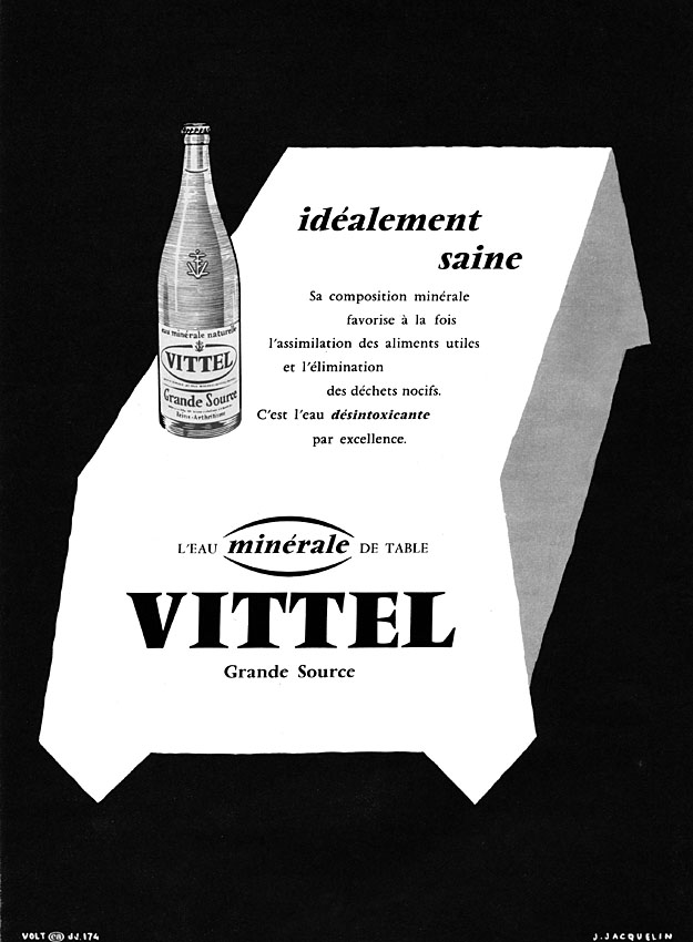 Publicité Vittel 1959