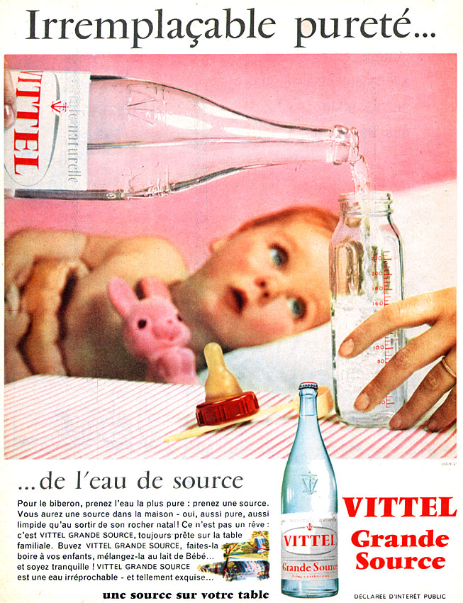 Publicité Vittel 1959