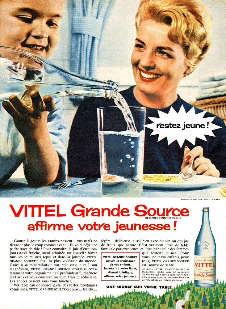 Publicité Vittel 1960