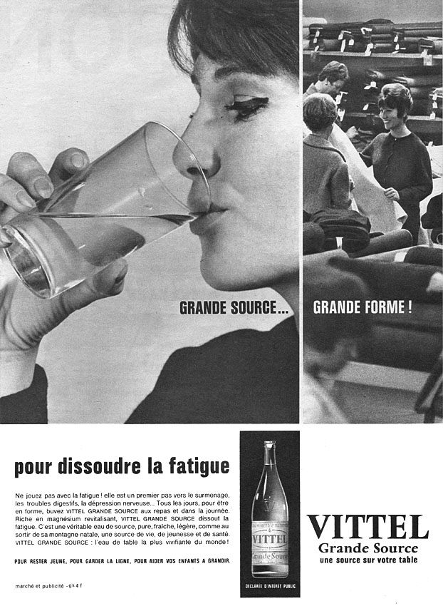 Publicité Vittel 1961