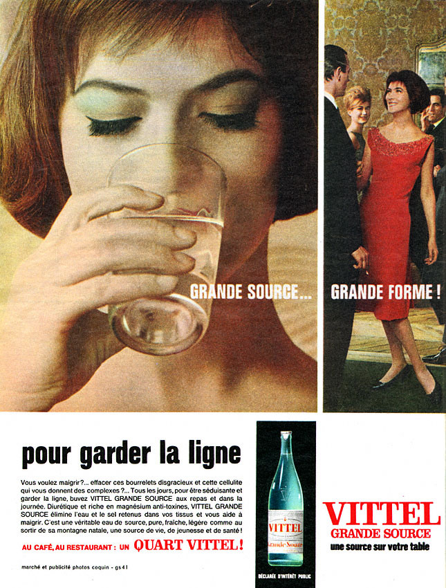 Publicité Vittel 1962