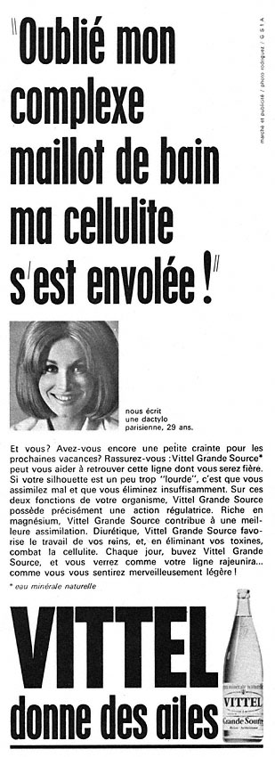 Publicité Vittel 1964