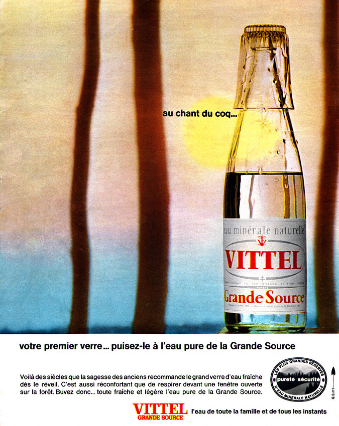 Publicité Vittel 1965