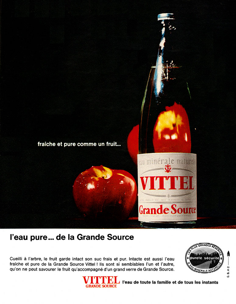 Publicit� Vittel 1965
