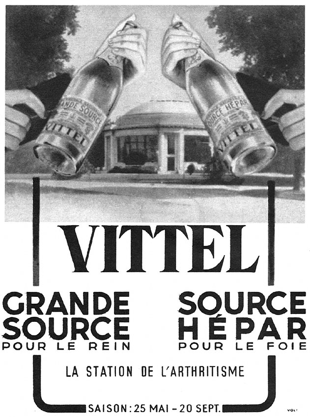 Publicité Vittel 1950