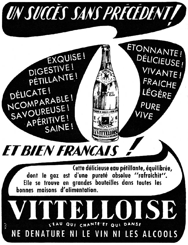 Publicité Vittelloise 1953