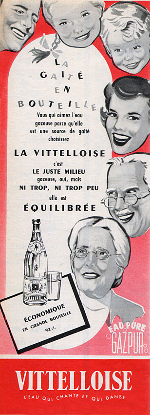Publicité Vittelloise 1954