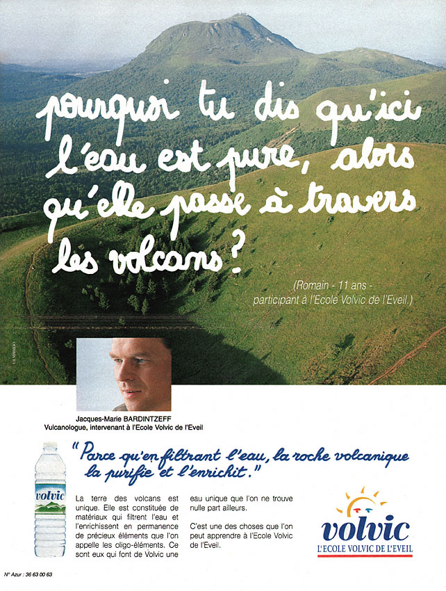 Publicité Volvic 1996