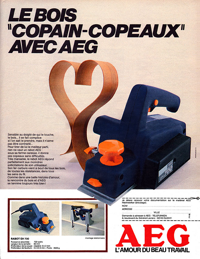 Publicité Aeg 1983