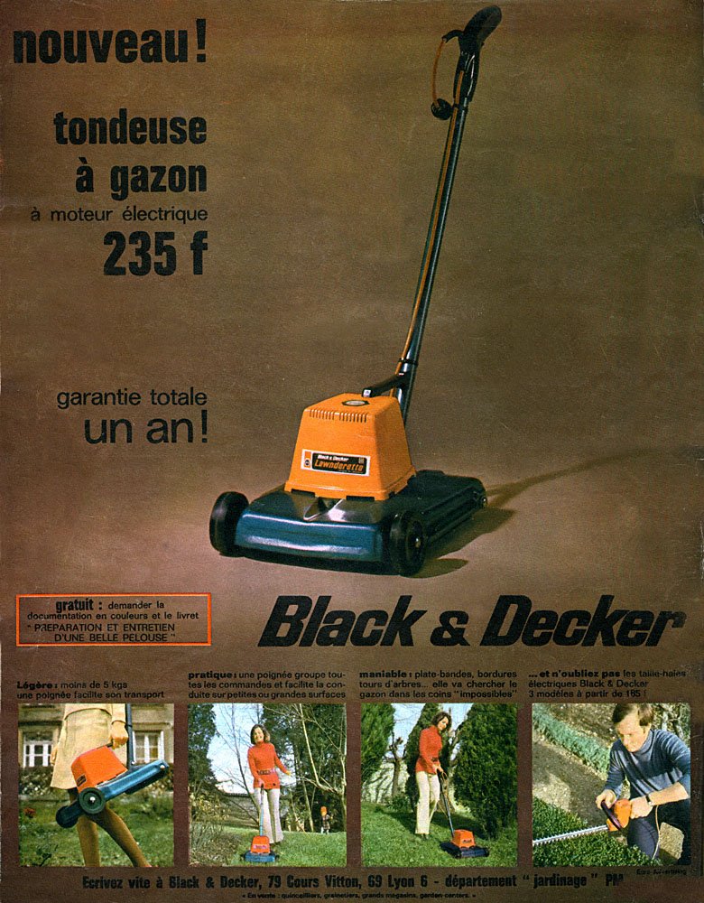 Publicit� Black & Decker 1970