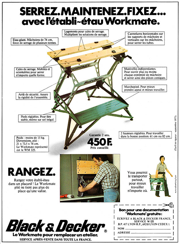Publicité Black & Decker 1978