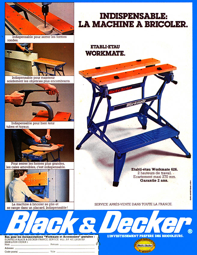 Publicité Black & Decker 1981