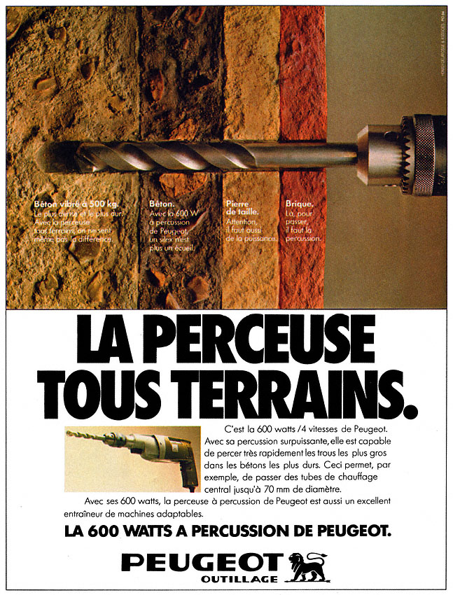 Publicité Peugeot 1979