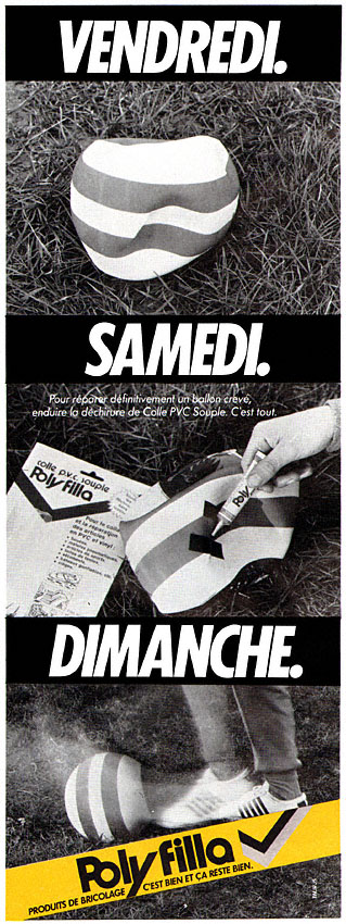 Publicité Polyfilla 1980