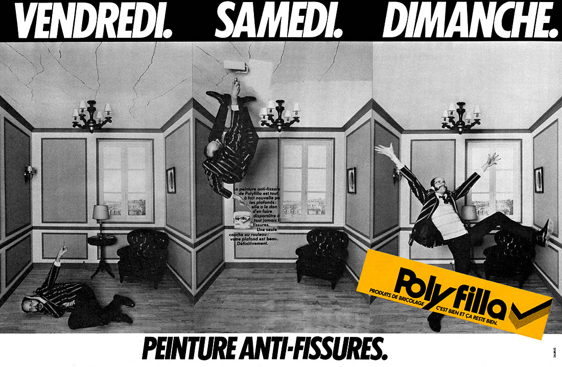 Publicité Polyfilla 1981