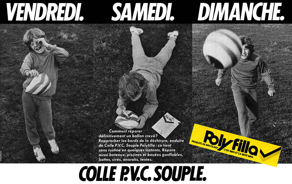 Publicité Polyfilla 1981