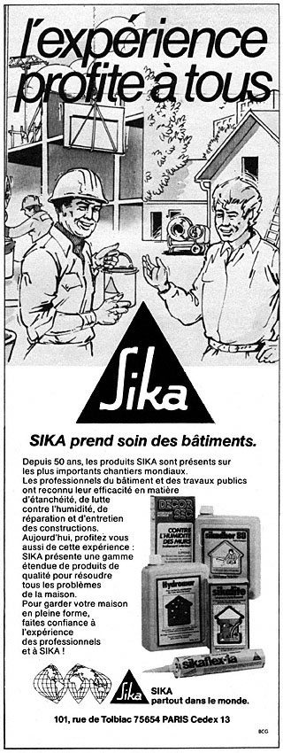 Publicité Sika 1981