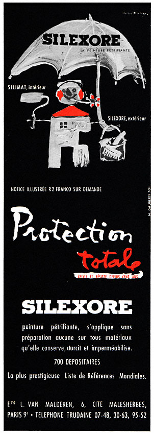 Publicité Silexore 1957