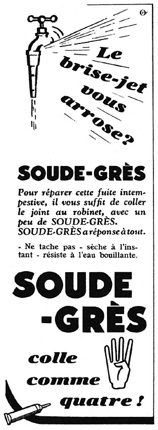 Publicité Soude-Grs 1952
