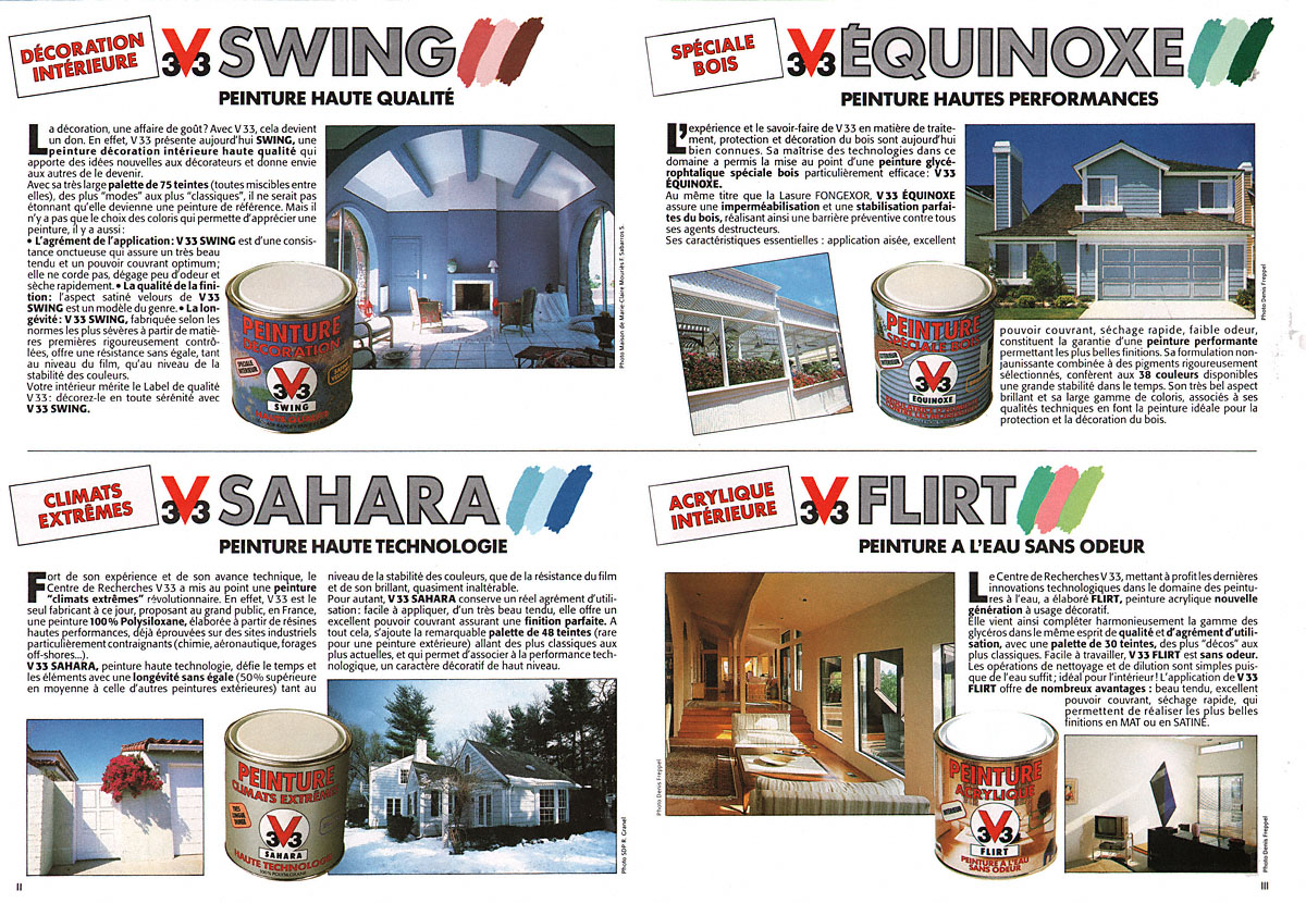 Publicité V33 1988