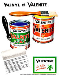 Publicit Valentine 1962