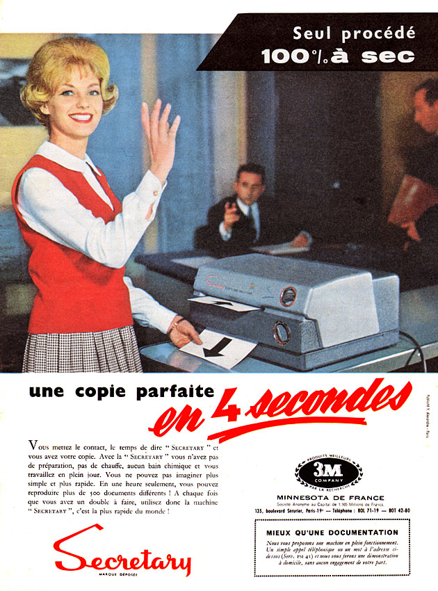 Publicité 3M 1959