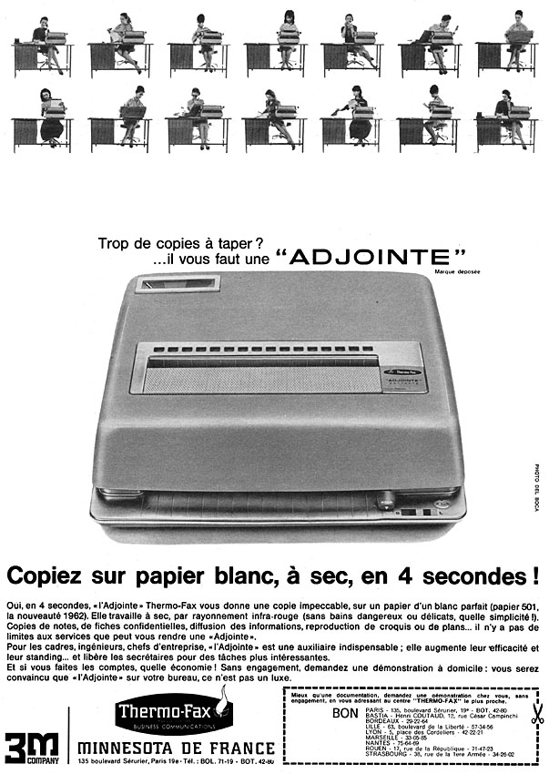 Publicité 3M 1962