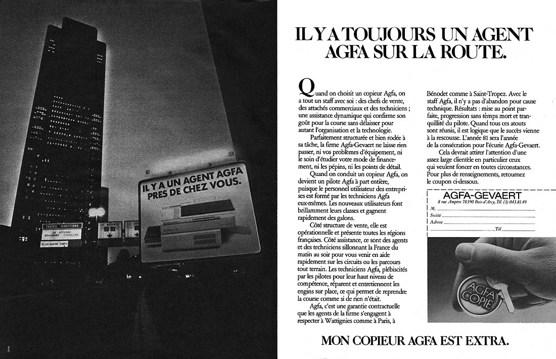 Publicité Agfa 1982