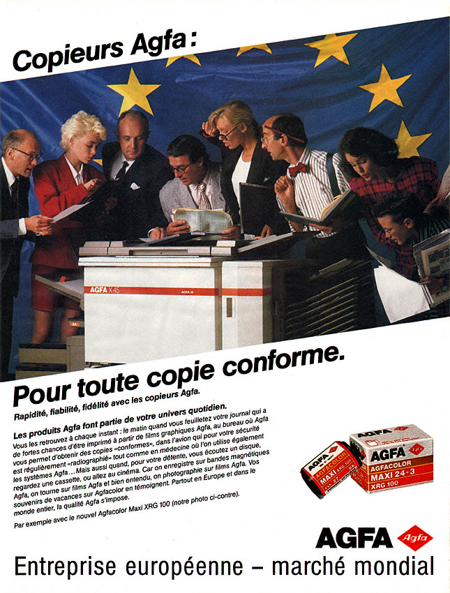 Publicité Agfa 1988