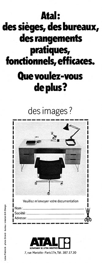Publicité Atal 1971