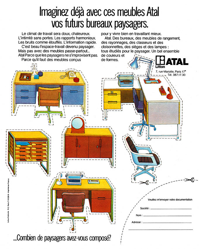 Publicité Atal 1973