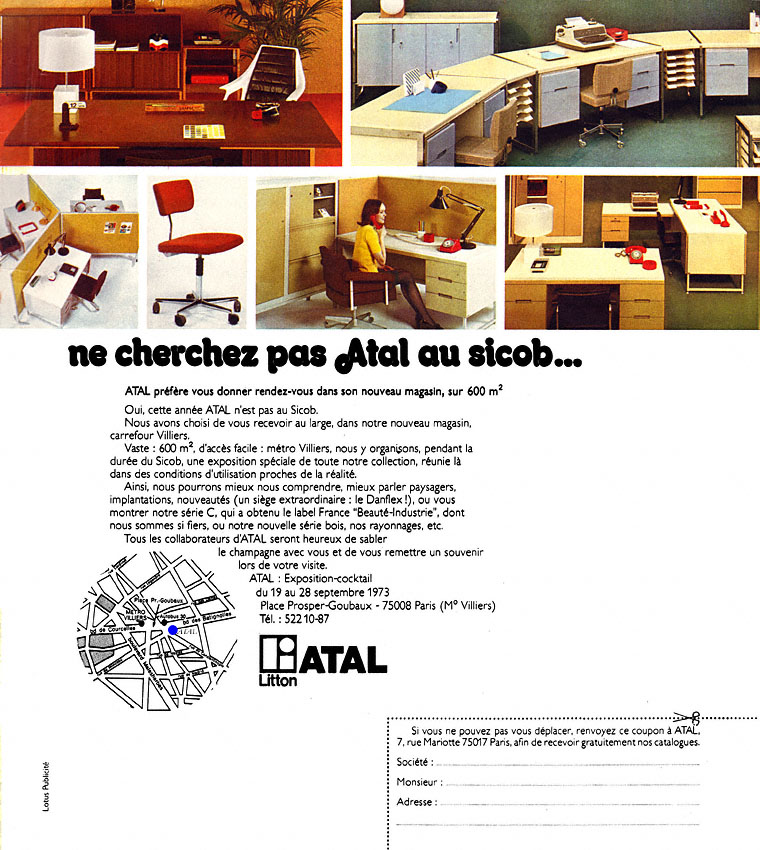 Publicité Atal 1973