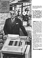 Publicit Burroughs 1961