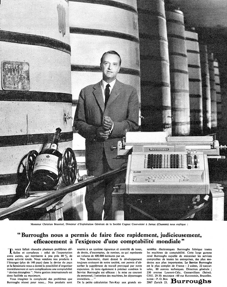 Publicité Burroughs 1962